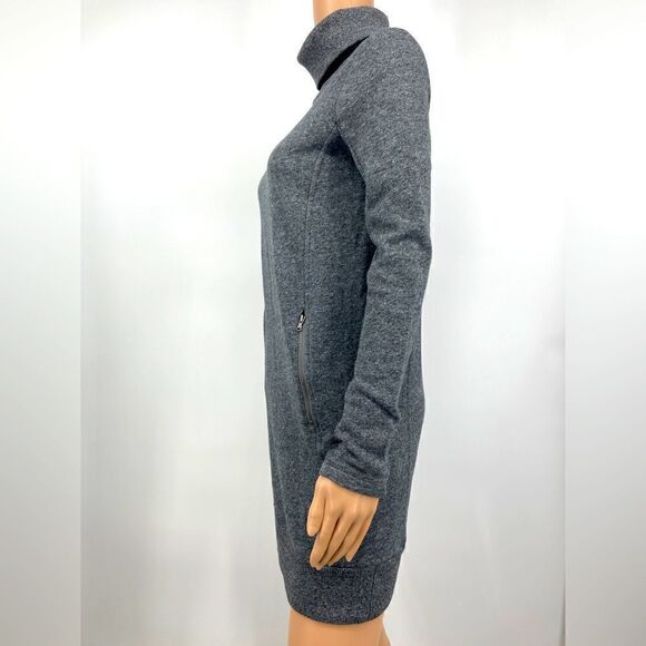 Lou-Grey Cotton Blend Grey Mini Dress Size XS(Fit S-M) - Picture 7 of 10